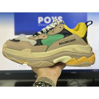 Giày Thể Thao Balen Triple Xanh Vàng