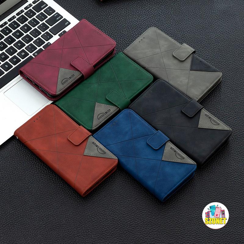 Bao Da Điện Thoại Dạng Ví Trơn Bóng Cho Dòng Iphone 12 11 Pro Max Xs Xr X 8 7 Plus