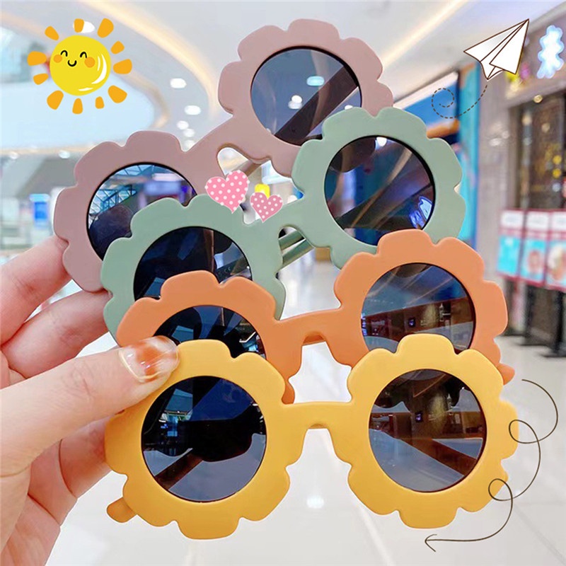 Kính Mát Gọng Tròn Chống Tia UV400 Phong Cách Thời Trang Hàn Quốc Dành Cho Bé