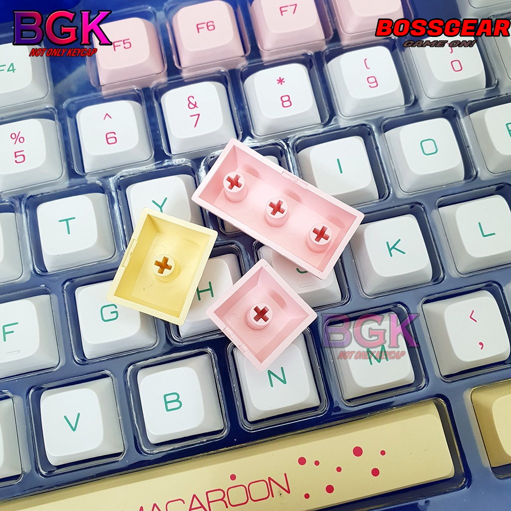 Keycap 146 Phím XDA PBT Dye Sub MACAROON Bánh ngọt hỗ trợ nhiều layout