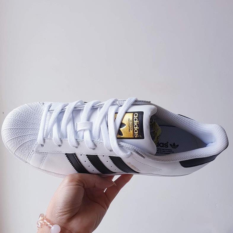 SẴN XẢ KHO THANH LÝ- RẺ VÔ ĐỊCH Giày Adidas Superstar trắng tem vàng new 100% real, full size BH 2 Năm 2020 New Có Sẵn