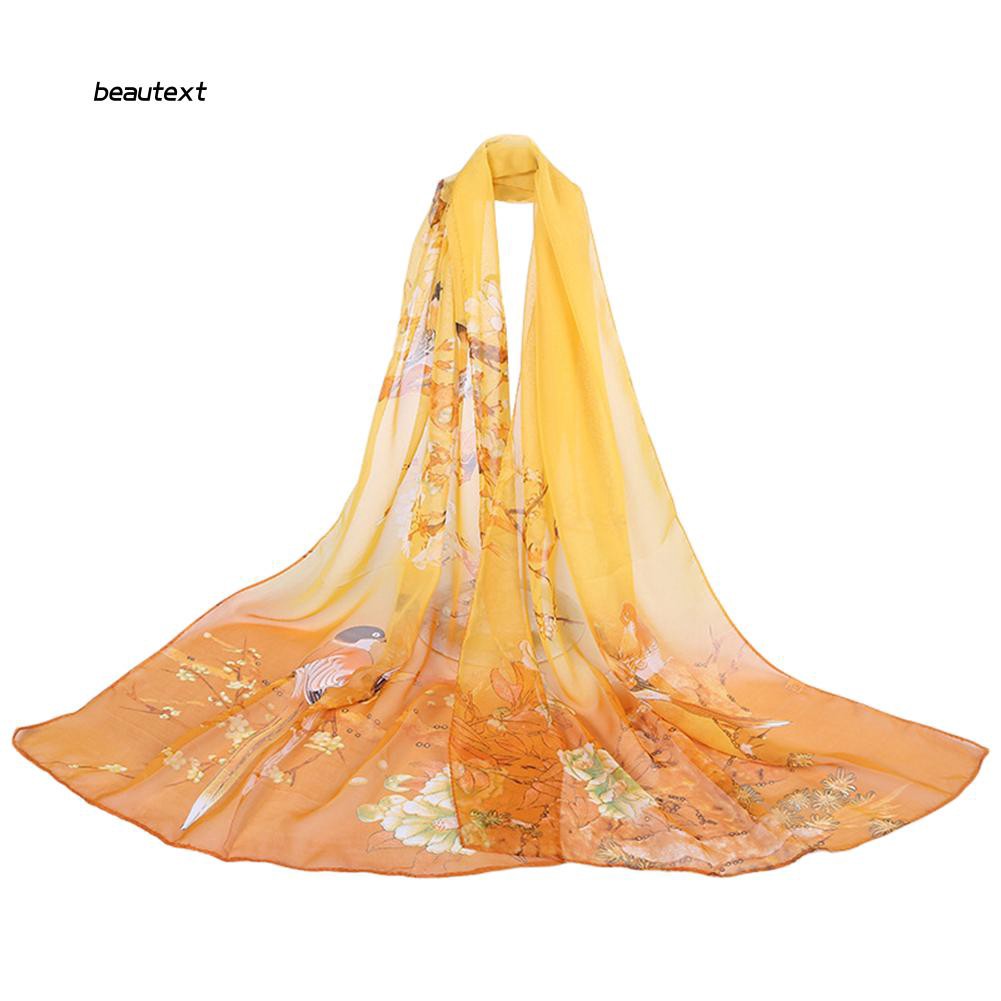 Khăn choàng đi biển họa tiết hoa nhiều màu sắc thời trang