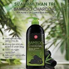 Sữa tắm than tre làm mờ mụn cơ thể Bamboo Charcoal