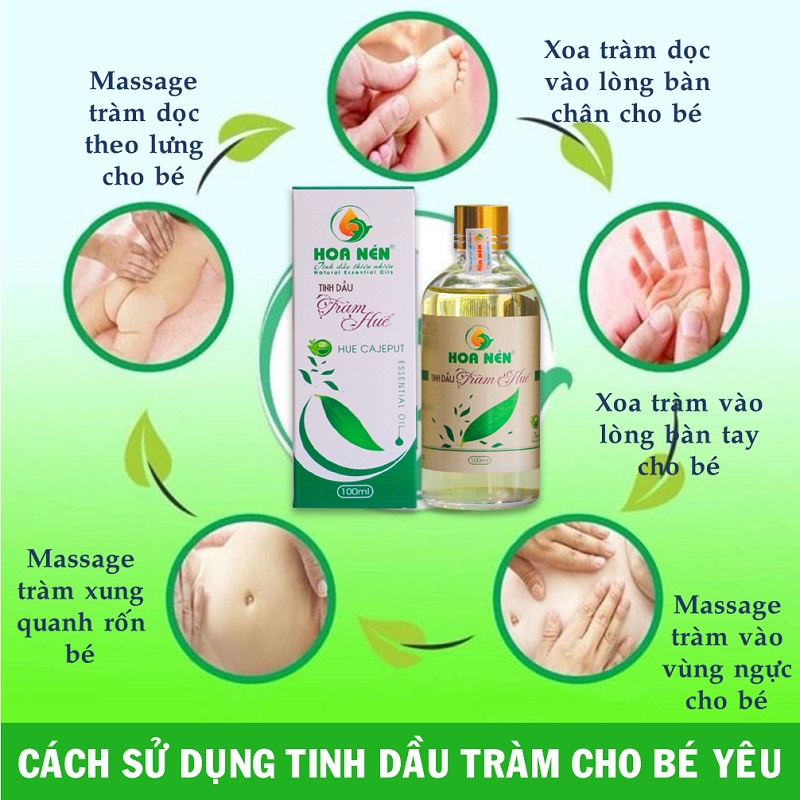 Tinh Dầu Tràm Huế nguyên chất 100% - đuổi muỗi và giữ ấm - 50ml