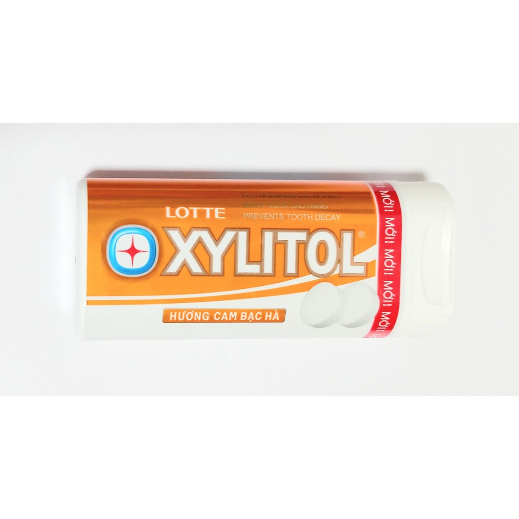 3 vị lotte xylitol kẹo ngậm không đường bạc hà cam dưa hấu, 20.88 g. date:1/4/2024