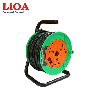 [CHÍNH HÃNG] Ổ cắm kéo dài quay tay Rulo phổ thông LiOA - QN20-2-15A,QN20-2-10A
