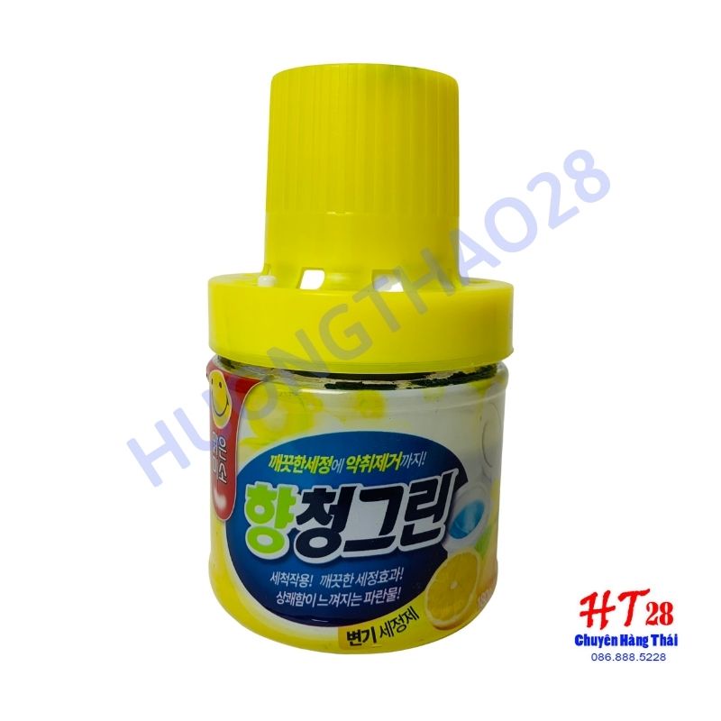 [COMBO] 2 Lọ thả bồn cầu Hàn Quốc cao cấp 180g Diệt khuẩn, hương chanh, hương Lavendar dùng liên tục 3 tháng
