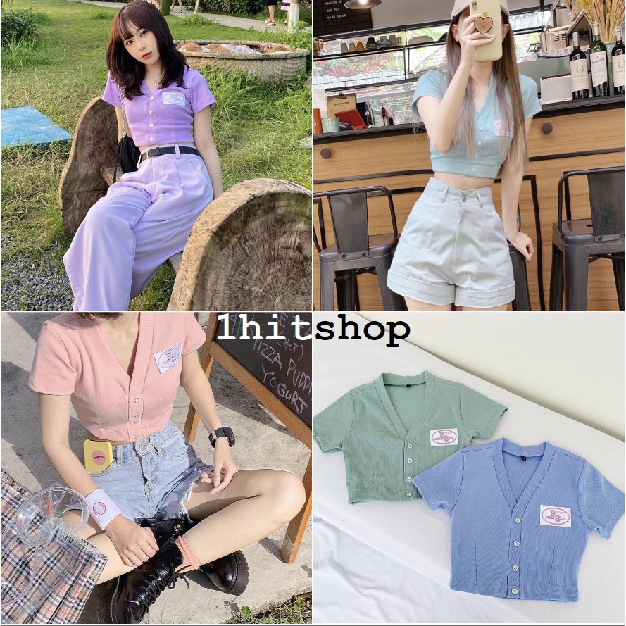 Áo CROPTOP BAE BANDAR Nữ (Form LỬNG TRÊN RÚN ạ) 1hitshop S027