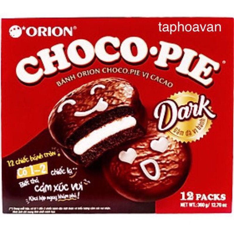 Bánh Chocopie hộp 12 cái đủ vị