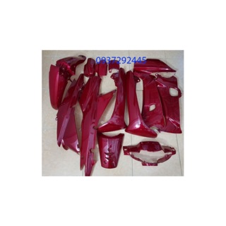 Dàn Áo Xe Wave Alpha, Wave 100, Wave 110 Đời Đầu Nhựa ABS ( Loại 1) Màu Đỏ Đô