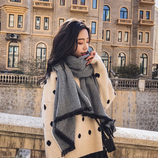 [HÀNG CÓ SẴN] K1 - Khăn quàng cổ unisex nam nữ mùa đông Hàn Quốc