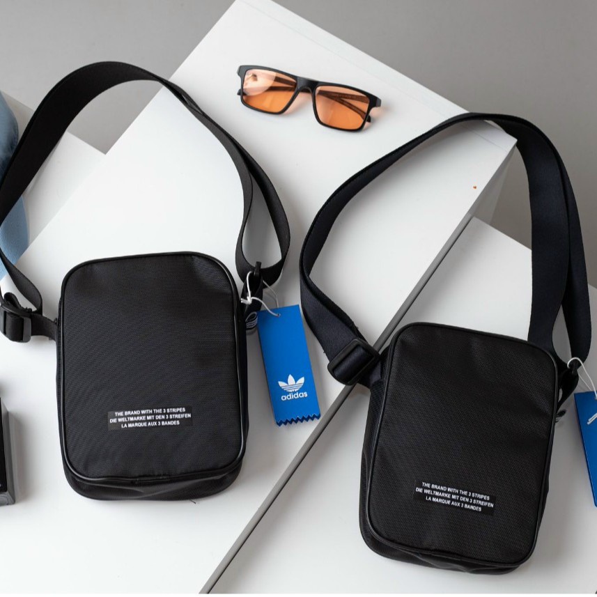 Túi đeo chéo nam xuất dư túi đeo chéo Adidas mini phong cách unisex Hàn Quốc