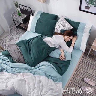 Bộ Chăn Ga Gối Đũi Phối