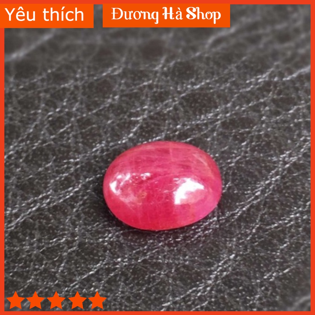 Viên Đá Ruby Tự Nhiên Yên Bái 2,35carat Đỏ Huyết, Mài Sống, Mặt Nhẫn, Mặt Dây Chuyền R17