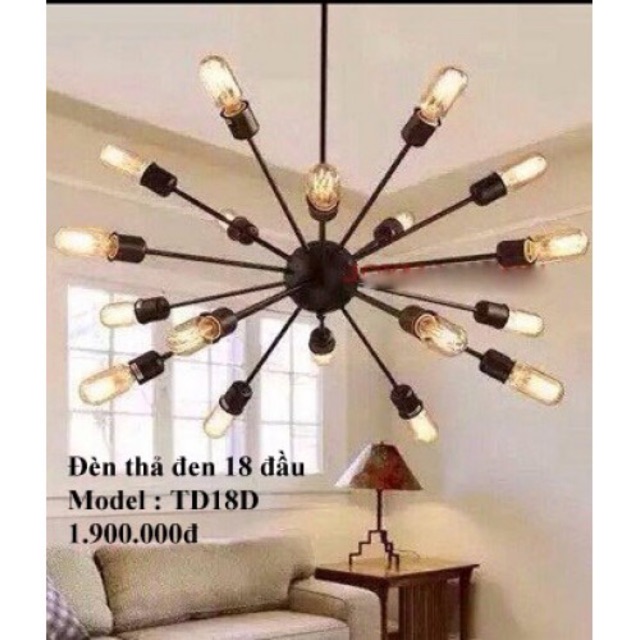 Đèn thả nhện 18 đui ( Chưa bóng )