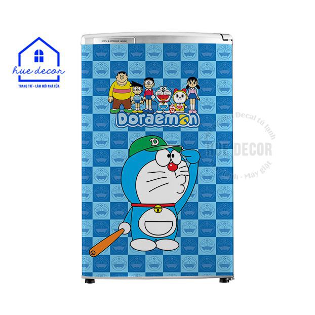 Miếng dán tủ lạnh mini Doraemon (Chất liệu cao cấp)