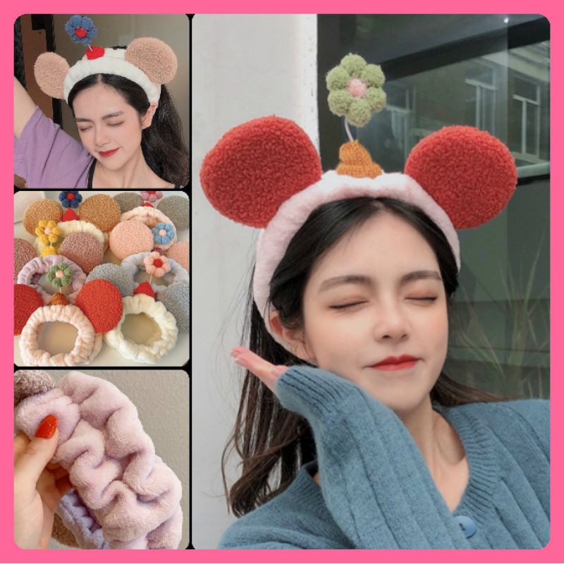 headband nữ xinh xắn, bờm tóc makeup chất liệu bông đeo dễ chịu cho nữ