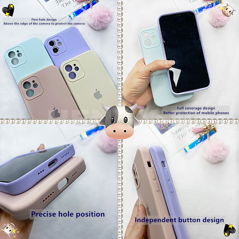 Ốp điện thoại mềm hình vuông cho 7 7 plus 8 8 plus x xr xs 11 12 pro max plus pro max | BigBuy360 - bigbuy360.vn