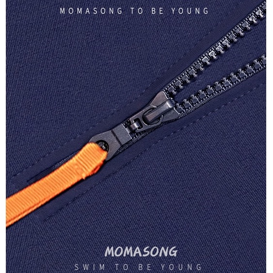 MOMASONG Đồ bơi nữ cao cấp UPF50+ Vải chống nắng Bộ Đồ Bơi Một Mảnh Tay Dài Thời Trang Đi Biển Cho Nữ swimming suit