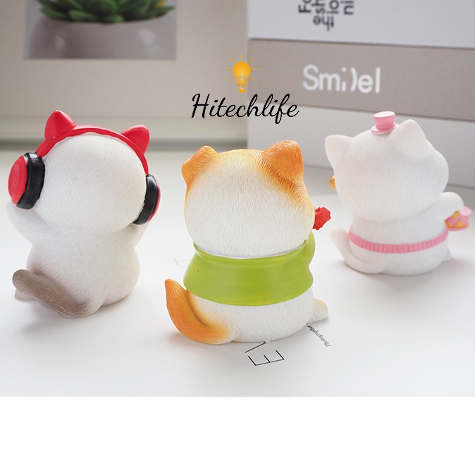 Phụ Kiện Trang Trí Xe Hơi Ban Nhạc Mèo Trang Trí Taplo Ô Tô, Bàn Làm Việc Siêu Ngộ Nghĩnh - Phụ Kiện Oto Hitechlife | BigBuy360 - bigbuy360.vn