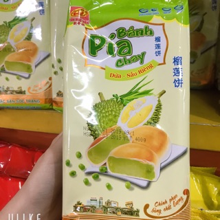 Pía Tân Huê Viên ( không trứng ) - Dứa & Sầu riêng 400gr
