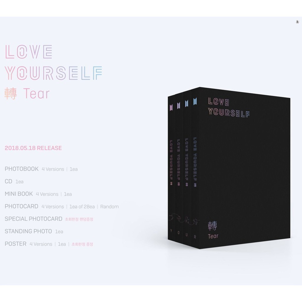 Đĩa BTS Love Yourself Tear (có sẵn)