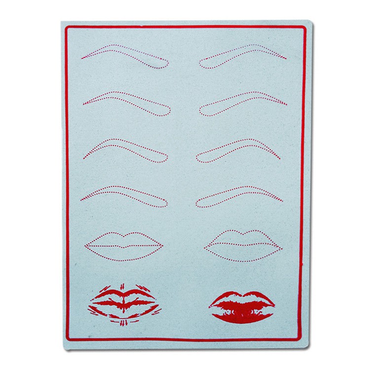 Da giả tập xăm khuôn Mày Môi Mí