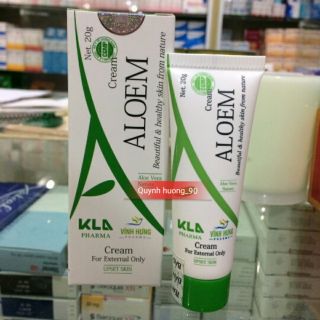 Kem trị mụn nha đam ALOEM cream,da hết mụn,thêm trắng hồng