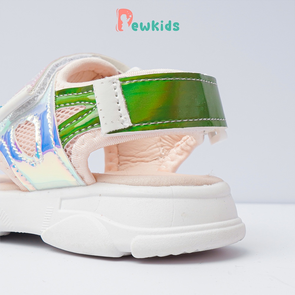 Dép sandal bé gái Dewkids hình cầu vồng siêu mềm nhẹ chống trơn trượt cho bé