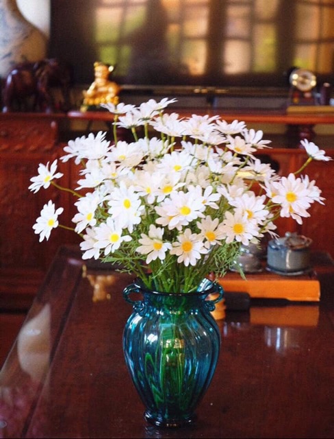 Cúc hoạ mi cao cấp (hoa lụa) 38cm 23-25bông