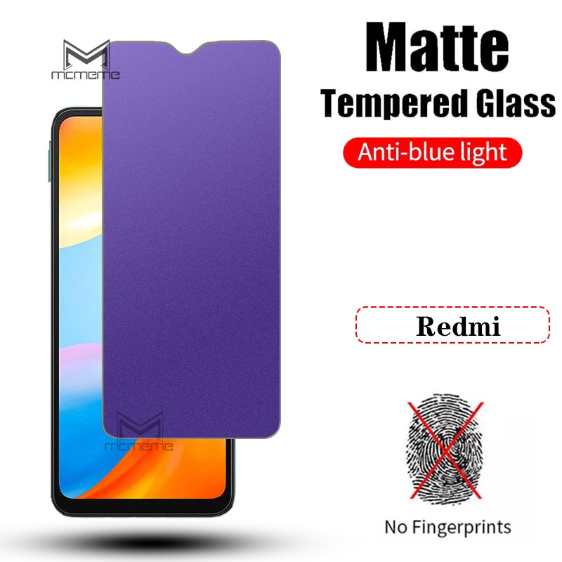 Cường Lực Màn Chống Vân Tay Kính ánh sáng xanh bảo vệ mắt cao cấp dành cho Xiaomi Redmi 10 5G 10C 10A 9T 9A 9C 9 8A Note 11 11s 10s 9 9s 8 7 Pro Max