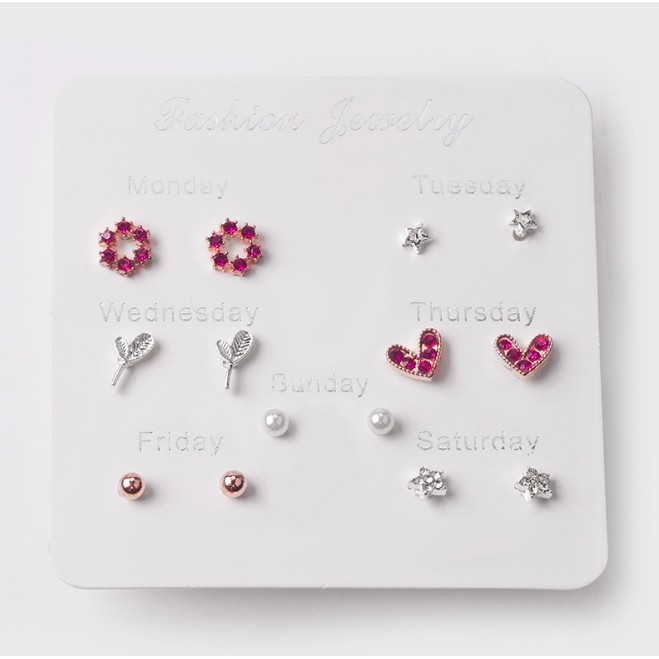 Bông tai, Khuyên tai 7 ngày 7 kiểu không sợ đụng hàng siêu xinh