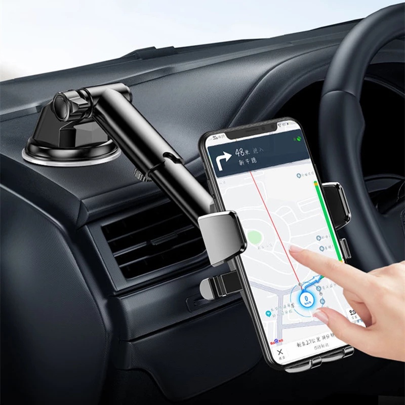 Giá Đỡ Điện Thoại Gắn Bảng Điều Khiển Xe Hơi Có Giác Hút Cố Định/ Góc Thuận Tiện Có Thể Điều Chỉnh