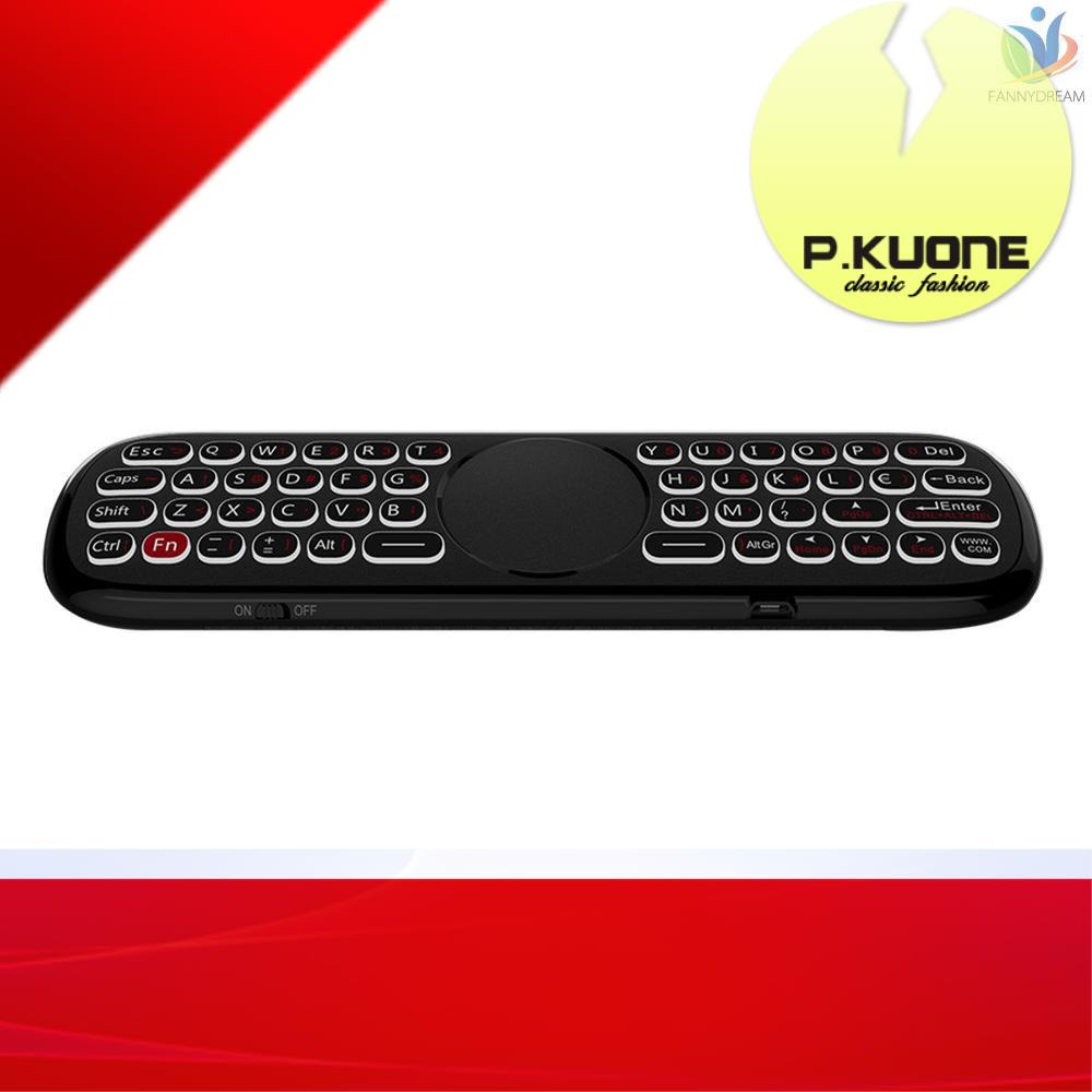 Bàn phím không dây Chuột bay kiêm bàn phím mini không dây Wechip W2 Pro điều khiển từ xa bằng giọng nói 2.4G có mic cho