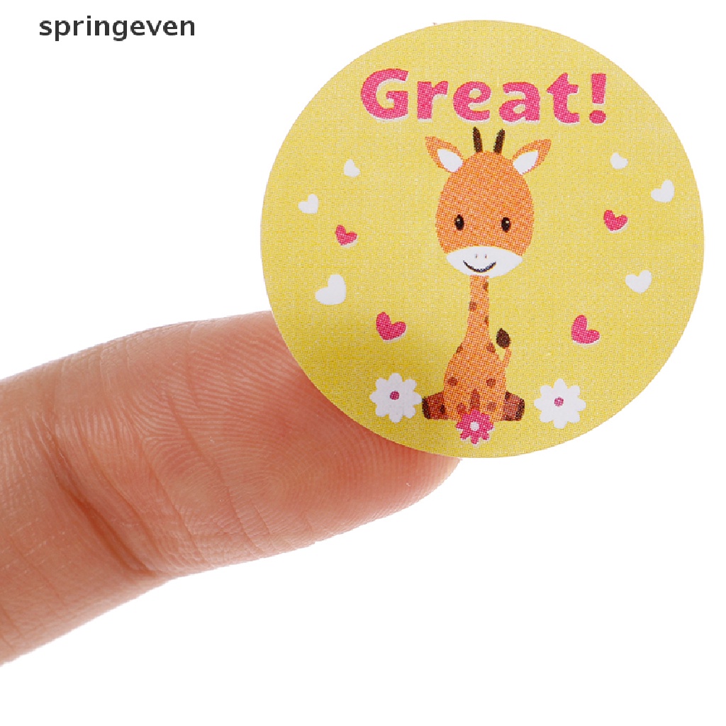 Set 500 Sticker Động Vật Dễ Thương Dán Khen Thưởng Cho Giáo Viên