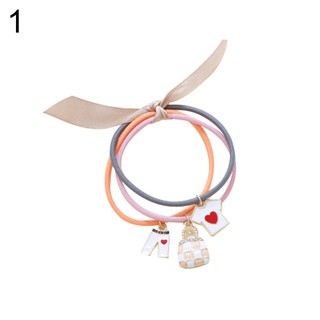 Dây buộc tóc đính hạt phong cách Hàn Quốc