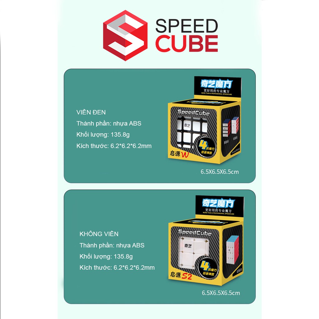 Rubik 4x4 QiYi , Rubic 4x4 Chuyên Nghiệp QY3047 SPEED CUBE