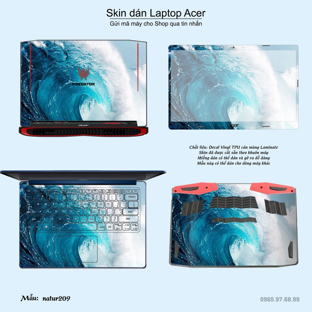 Skin dán Laptop Acer in hình thiên nhiên _nhiều mẫu 8 (inbox mã máy cho Shop)