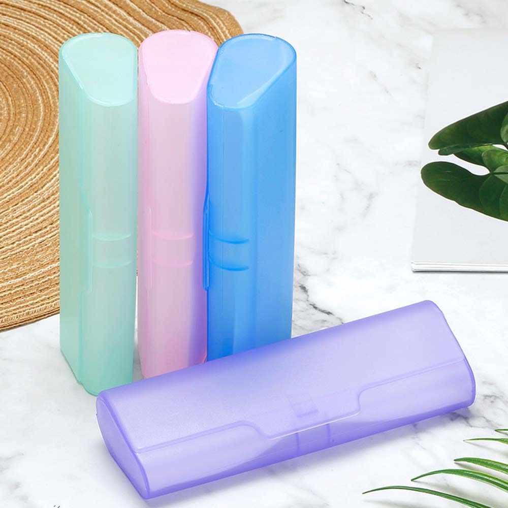 Hộp Mắt Kính Trong Suốt Cute Chất Liệu PVC-Màu Ngẫu Nhiên