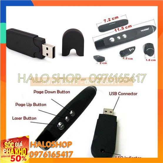 Bút trình chiếu VP101, A101, bút lazer giảng dạy thuyết trình