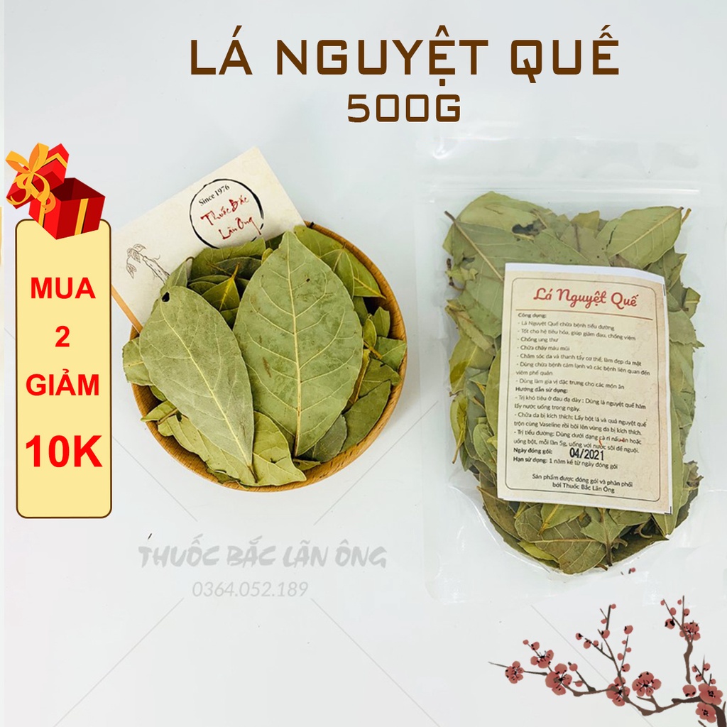 Lá Nguyệt Quế 500g  - Có hút chân không