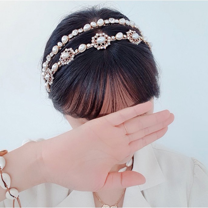 Băng Đô Cài Tóc Thời Trang Phong Cách Baroque Cổ Điển Dành Cho Nữ