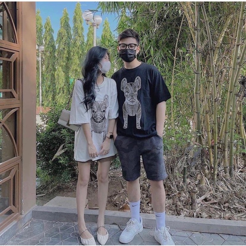 (ảnh thật) Áo thun/ phông chó Life work Black form unisex chuẩn đẹp 1:1
