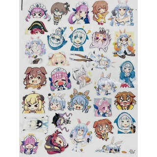10-50 hình dán sticker Vtuber Hololive decal ( random hình )