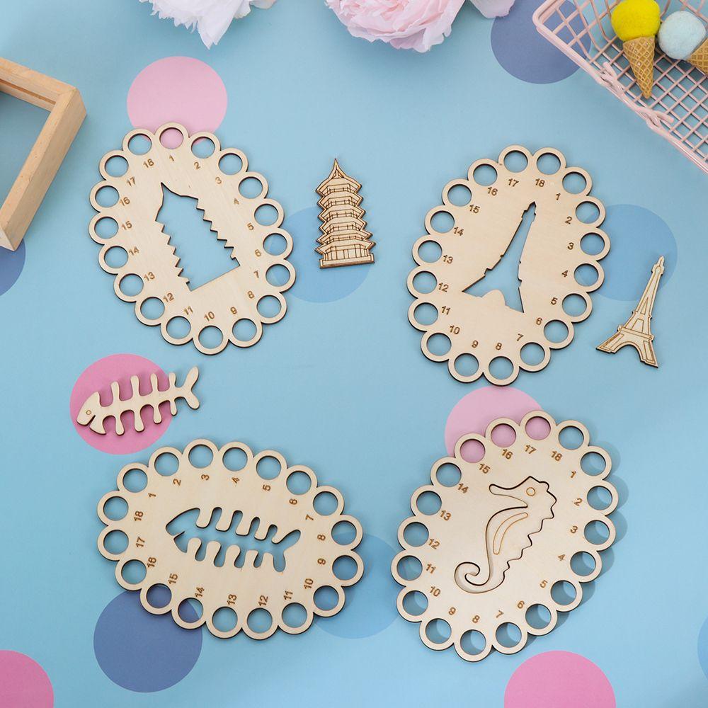 Dụng Cụ Sắp Xếp Chỉ Thêu Chữ Thập Bằng Gỗ DIY