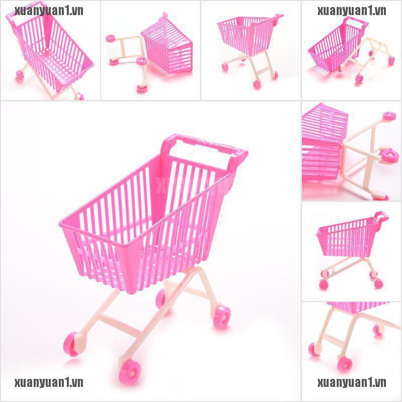 [XUANYUAN1] 1 X Xe Đẩy Mua Sắm Đồ Chơi Cổ Điển Cho Búp Bê Barbie