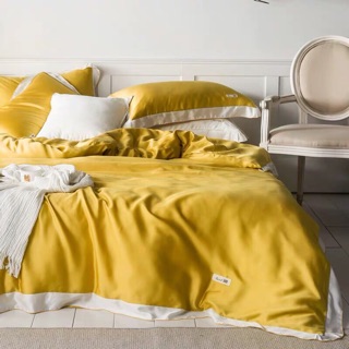 Chăn ga gối TENCEL viền trắng