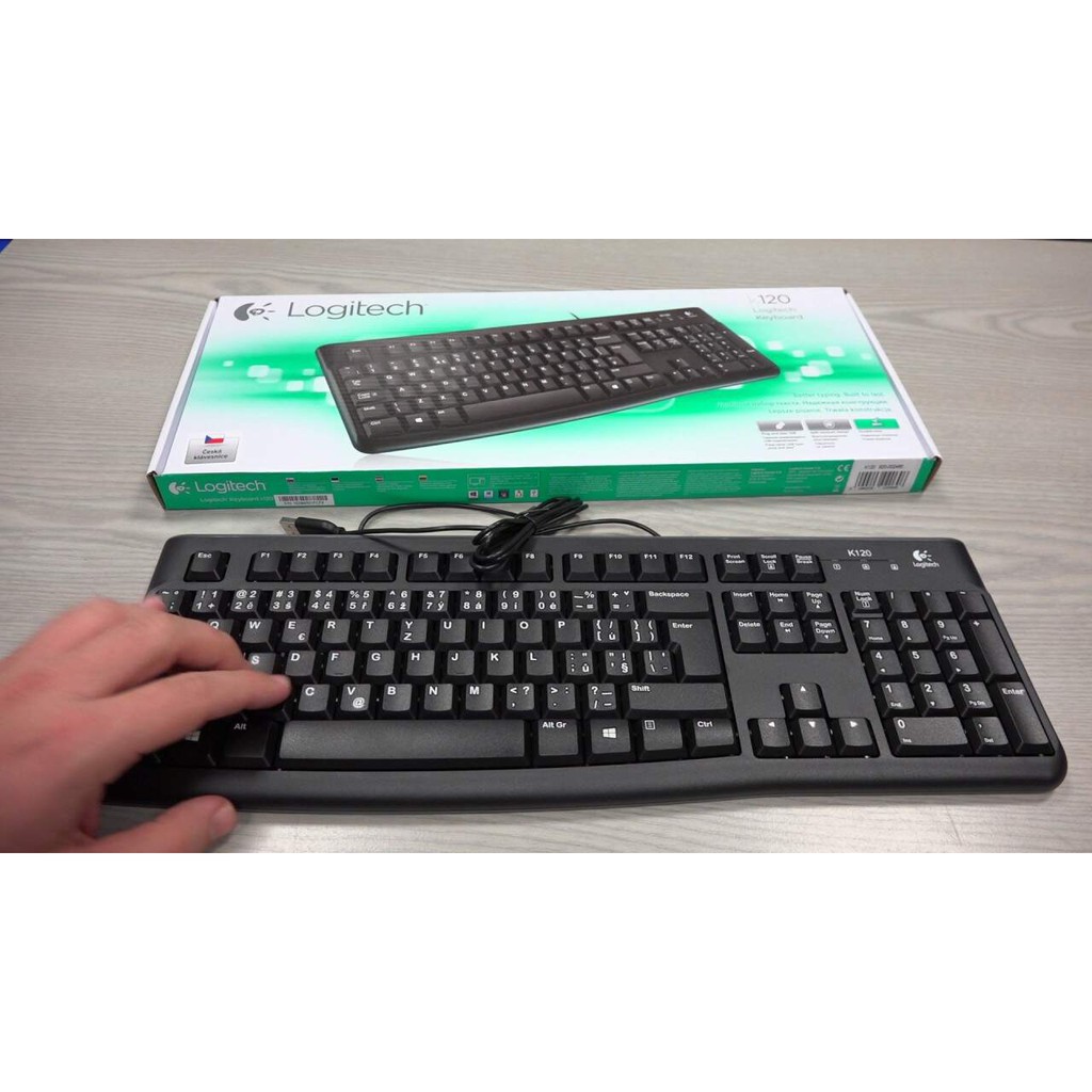 Bàn Phím Logitech K120 Có Dây - Chính Hãng Bảo Hành 12 Tháng