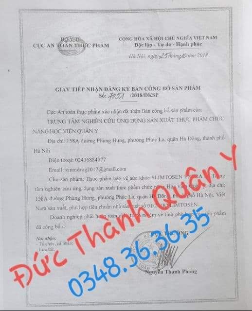 COMBO 10 Hộp Slimtosen Học Viện Quân Y | BigBuy360 - bigbuy360.vn
