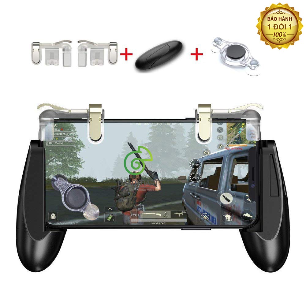 Tay cầm chơi game trứng nút bấm chơi Pubg làm bằng kim loại Odog tặng nút điều hướng Joystick Fling